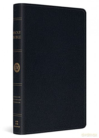 ESV Large Print Thinline Reference Bible (Black): English Standard Version, Black, Genuine Leather, Thinline Reference Bible - Crossway Bibles [KSIĄŻKA]