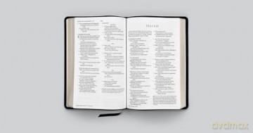 ESV Large Print Thinline Reference Bible (Black): English Standard Version, Black, Genuine Leather, Thinline Reference Bible - Crossway Bibles [KSIĄŻKA]