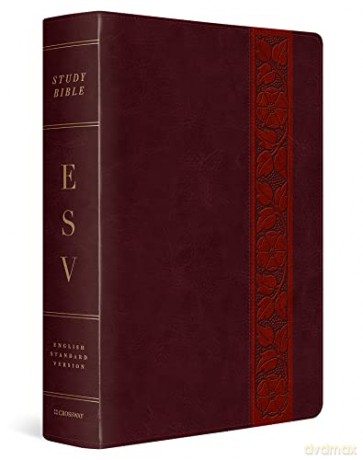 ESV Study Bible, Large Print, Trutone, Mahogany: English Standard Version Mahogany Trutone Trellis Design - Esv [KSIĄŻKA]