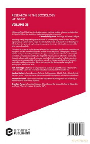 Ethnographies of Work: 35 (Research in the Sociology of Work, V35, Part A) - Rick Delbridge [KSIĄŻKA]