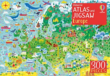 Europe (Usborne Atlas and Jigsaw): 1 (Usborne Book and Jigsaw) - Jonathan Melmoth [KSIĄŻKA]