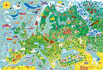 Europe (Usborne Atlas and Jigsaw): 1 (Usborne Book and Jigsaw) - Jonathan Melmoth [KSIĄŻKA]