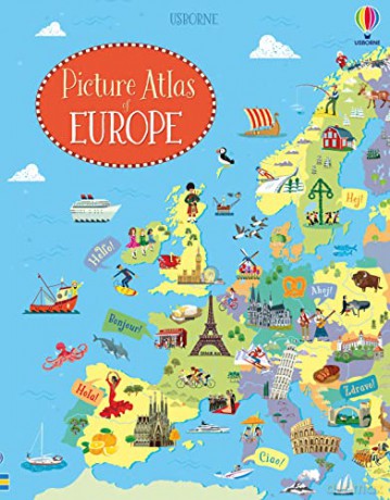 Europe (Usborne Atlas and Jigsaw): 1 (Usborne Book and Jigsaw) - Jonathan Melmoth [KSIĄŻKA]
