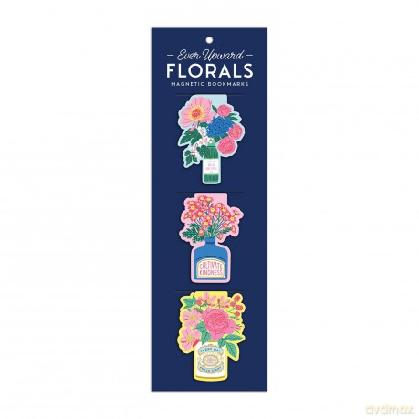 Ever Upward Florals Shaped Magnetic Bookmarks - Galison [KALENDARZ]