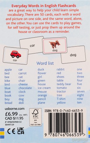 Everyday Words in English (Everyday Words Flashcards) - Felicity Brooks [KSIĄŻKA]