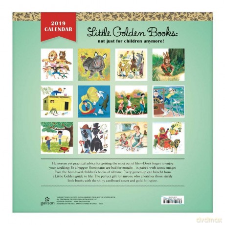 Everything I Need to Know I Learned from a Golden Book 2019 Wall Calendar - Galison [KALENDARZ]