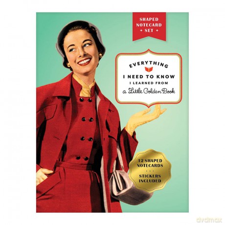 Everything I Need To Know I Learned From A Golden Book Shaped Portfolio Notecards - Galison [KALENDARZ]