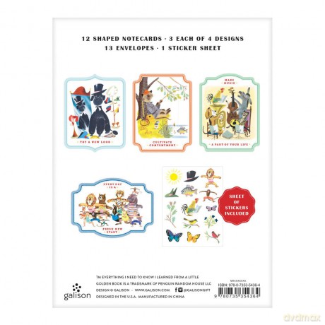 Everything I Need To Know I Learned From A Golden Book Shaped Portfolio Notecards - Galison [KALENDARZ]