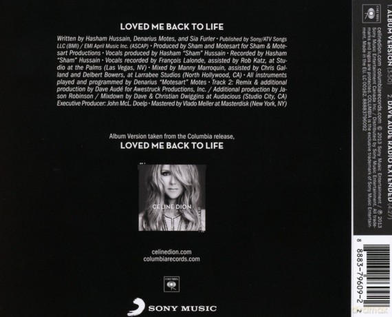 Celine Dion: Loved Me Back To Life [CD]