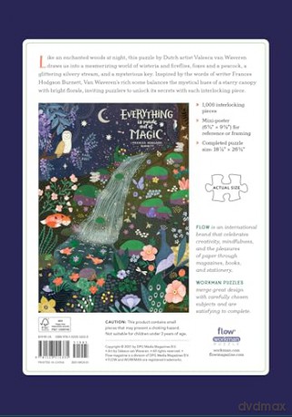 Everything Is Made Out of Magic Puzzle: 1,000 Piece: for Adults Families Picture Quote Mindfulness Game Gift Jigsaw 26 3/8" x 18 7/8" (Workman Puzzles) - Smit [KSIĄŻKA]