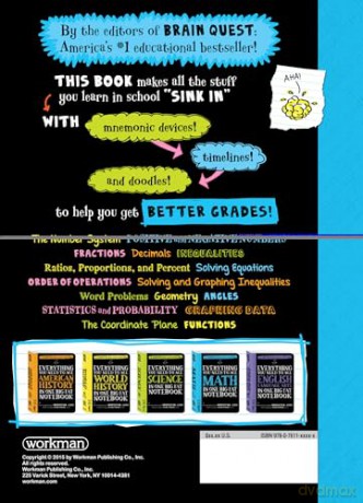 Everything You Need to Ace Math in One Big Fat Notebook: The Complete Middle School Study Guide (Big Fat Notebooks) [KSIĄŻKA]