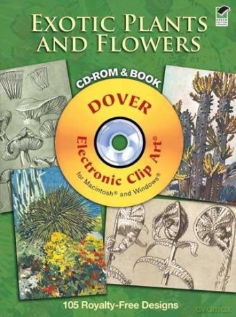 Exotic Plants and Flowers CD-ROM and Book (Dover Electronic Clip Art) - M. Meheut [KSIĄŻKA]