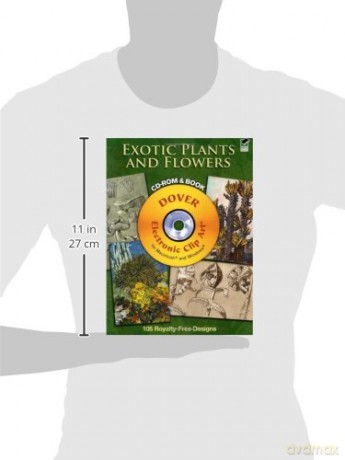 Exotic Plants and Flowers CD-ROM and Book (Dover Electronic Clip Art) - M. Meheut [KSIĄŻKA]