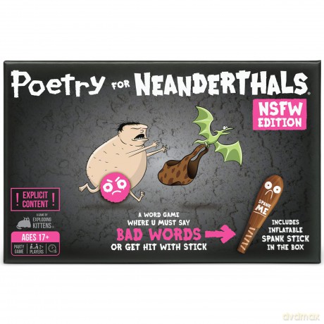 Exploding Kittens Poetry for Neanderthals NSFW Edition Card Games for Adults and Teens- Fun Party Games [KSIĄŻKA]