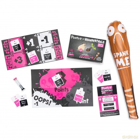 Exploding Kittens Poetry for Neanderthals NSFW Edition Card Games for Adults and Teens- Fun Party Games [KSIĄŻKA]