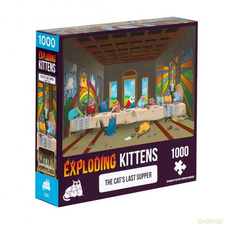 Exploding Kittens PSUPP-1K-6 Puzzle, Multi [PUZZLE]