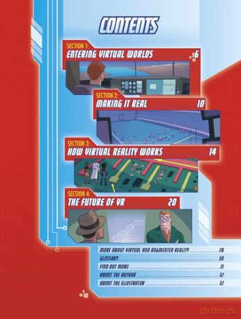 Exploring Virtual Reality: A Max Axiom Super Scientist Adventure (Graphic Science: Max Axiom and the Society of Super Scientists) - Thomas K. Adamson [KOMIKS]