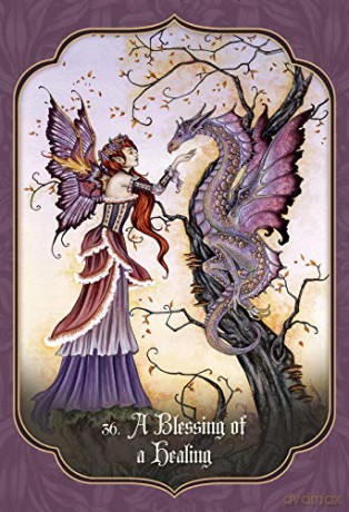 Faery Blessing Cards: Healing Gifts and Shining Treasures from the Realm of Enchantment - 45 full colour cards and 124pp book - Lucy Cavendish [KSIĄŻKA]