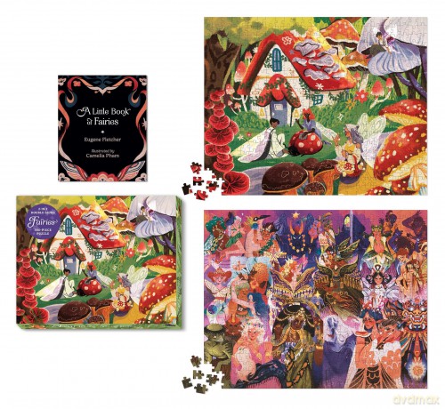 Fairies 2-in-1 Double-Sided 500-Piece Puzzle: 500-pieces - Eugene Fletcher [KSIĄŻKA]