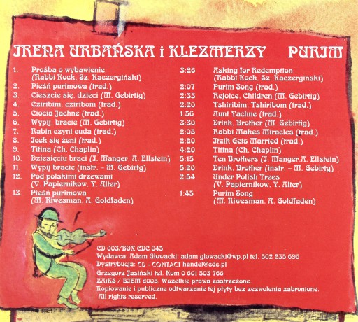 Irena Urbańska: Purim (digipack) [CD]
