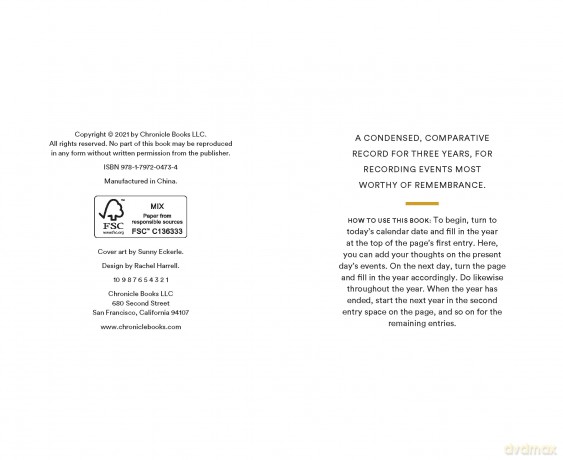 Family One Line a Day: A Three-Year Memory Journal - Chronicle Books [KSIĄŻKA]