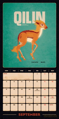 Fantastic Beasts 2023 Calendar, Month To View Square Wall Calendar, Official Product (Fantastic Beasts Square Calendar) - Danilo Promotions LTD [KALENDARZ]