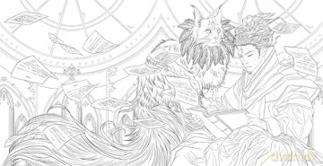 Fantastic Worlds Coloring Book (Dover Adult Coloring Books) - Alessandra Fusi [KSIĄŻKA]