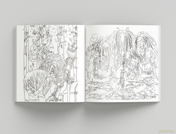 Fantasy Forest Coloring Book: John Bauer's World of Fairies and Trolls - Bauer. John [KSIĄŻKA]