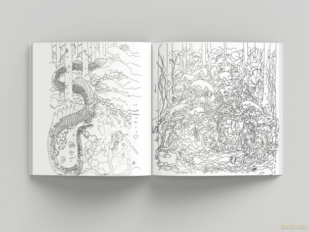 Fantasy Forest Coloring Book: John Bauer's World of Fairies and Trolls - Bauer. John [KSIĄŻKA]
