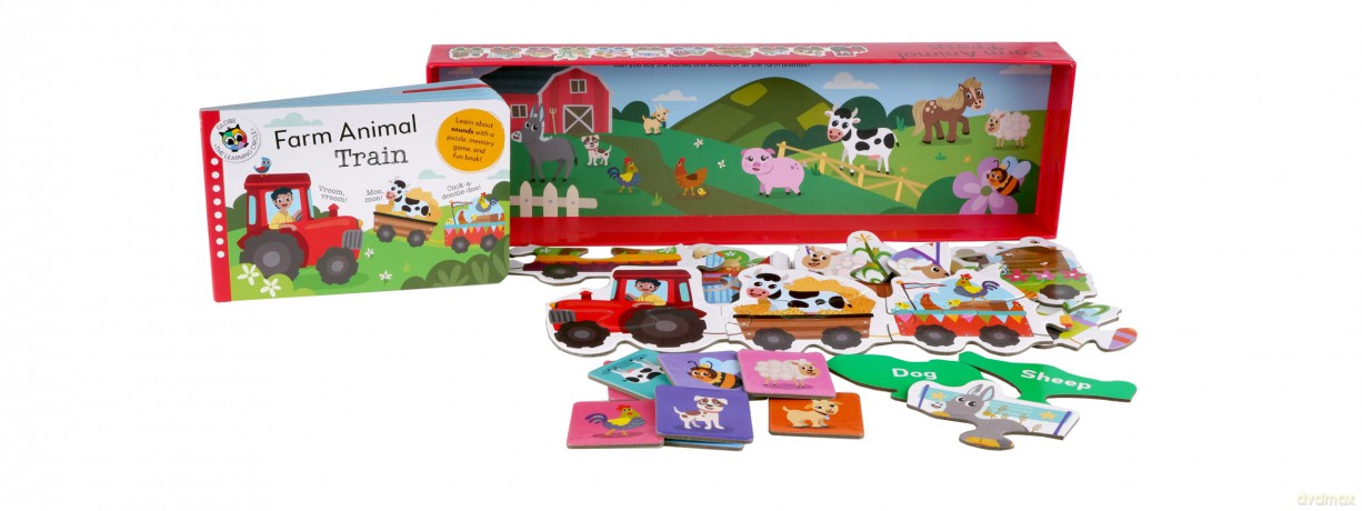 Farm Animal Train (Learning Train) [KSIĄŻKA]