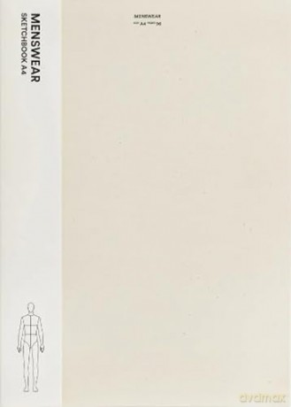 Fashionary Menswear Sketchbook A4 - Fashionary [KSIĄŻKA]