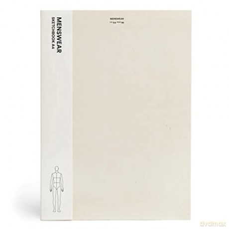 Fashionary Menswear Sketchbook A4 - Fashionary [KSIĄŻKA]