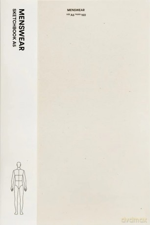 Fashionary Menswear Sketchbook A5 - Fashionary [KSIĄŻKA]