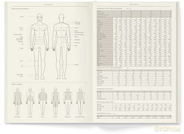 Fashionary Menswear Sketchbook A5 - Fashionary [KSIĄŻKA]