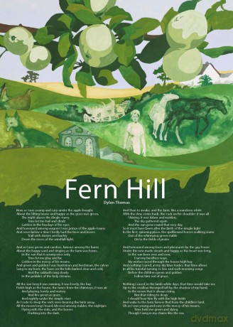 Fern Hill by Dylan Thomas Poster Poem - Dylan Thomas [KALENDARZ]
