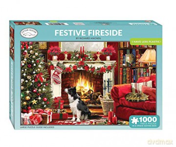 Festive Fireside 1000 Piece Jigsaw [KSIĄŻKA]