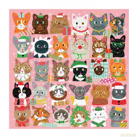 Festive Furballs 500 Piece Puzzle - Galison [PUZZLE]