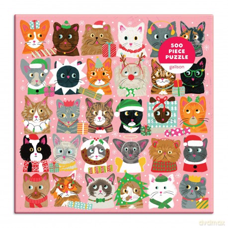 Festive Furballs 500 Piece Puzzle - Galison [PUZZLE]