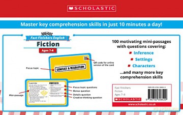 Fiction comprehension challenge cards for gifted readers Ages 7-8 to help master reading skills. (Fast Finishers English) - Pam Dowson [KSIĄŻKA]