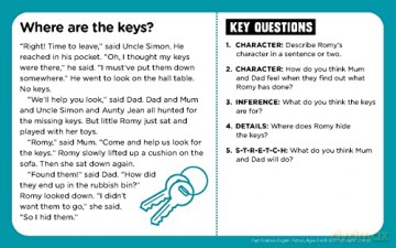 Fiction comprehension challenge cards for gifted readers Ages 7-8 to help master reading skills. (Fast Finishers English) - Pam Dowson [KSIĄŻKA]