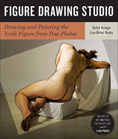 Figure Drawing Studio: Drawing and Painting the Nude Figure from Pose Photos - Butch Krieger and Live Model Books [KSIĄŻKA]