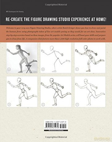 Figure Drawing Studio: Drawing and Painting the Nude Figure from Pose Photos - Butch Krieger and Live Model Books [KSIĄŻKA]