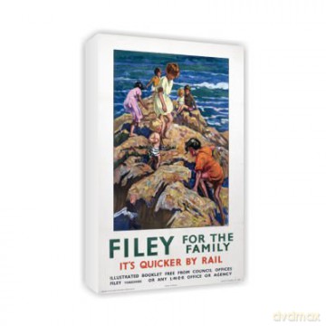 Filey for the Family LNER - Art Canvas - 30x45cm [KSIĄŻKA]