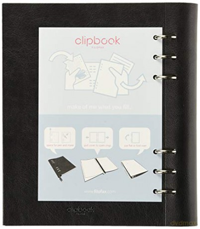 Filofax A5 Clipbook Classic black [KSIĄŻKA]