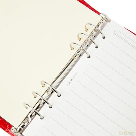 Filofax A5 Domino Luxe organiser - red