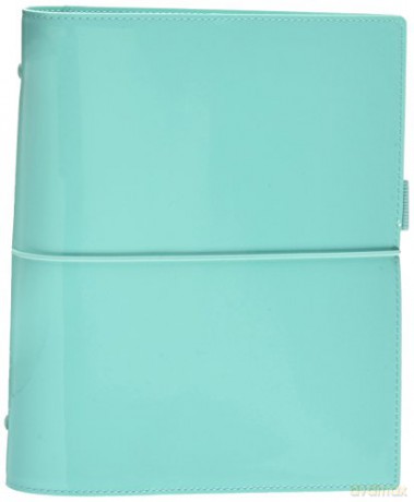 Filofax A5 Domino Patent turquoise organiser [KSIĄŻKA]