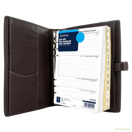 Filofax A5 Holborn Brown Organiser
