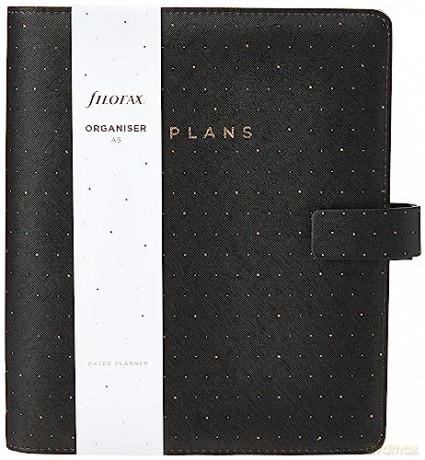 Filofax A5 Moonlight Organiser - black