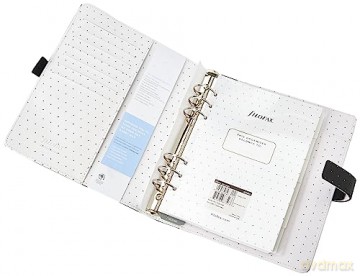 Filofax A5 Moonlight Organiser - black