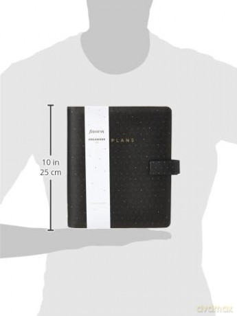 Filofax A5 Moonlight Organiser - black